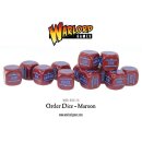 Bolt Action Order Dice: Maroon (12)