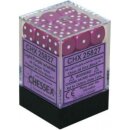 Chessex: Light Purple w/white Opaque 12mm d6 Dice Block...
