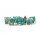 16mm Resin Poly Dice Set - Pearl: Teal w/ Copper Numbers (7 Dice)