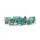 16mm Resin Poly Dice Set - Pearl: Teal w/ Copper Numbers (7 Dice)