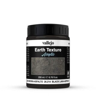 Vallejo Ground Texture - Black Lava/Asphalt (200 ml)