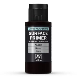 Vallejo Auxiliar Produkte: Surface Primer Black (60ml)
