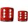 Chessex: Red w/white Opaque 12mm d6 with pips Dice Blocks™ (36 Dice)