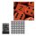 Chessex: Orange w/black Opaque 12mm d6 with pips Dice Blocks™ (36 Dice)