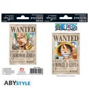 ONE PIECE - Stickers - 16x11cm/ 2 sheets - Wanted Luffy/...