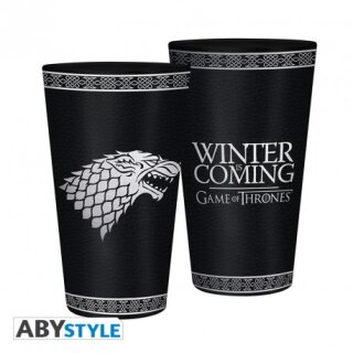 GAME OF THRONES - Large Glass - 400ml - Stark