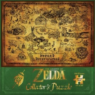 The Legend of Zelda Hyrule Map Collectors 550 Piece Puzzle