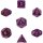 Chessex: Vortex Purple w/gold Signature™ Polyhedral 7-Die Set