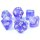 Chessex Borealis Polyhedral Purple/white Luminary 7-Die Set