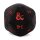 UP - Black and Red Jumbo D20 Dice Plush for Dungeons & Dragons