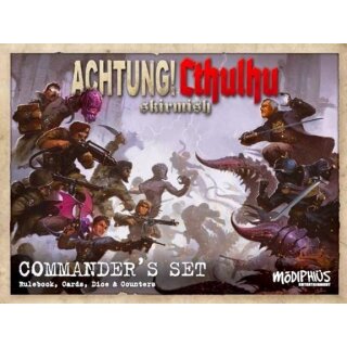 Achtung! Cthulhu Skirmish: Commanders Set (Rulebook, Cards, Dice, Counters)