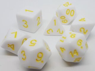 Würfelset Marshmellow: Yellow (7)