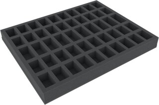 Full-Size Schaumstoffeinlage mit 50 Fächern 40mm hoch