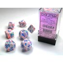 Chessex: Festive™ Pop Art™ w/blue Polyhedral...