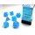 Frosted™ Caribbean Blue™ w/white Signature™ Polyhedral 7-Die Sets