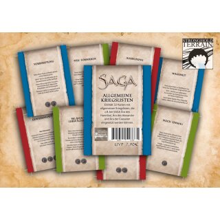 SAGA Allgemeine Kriegslisten – Kartenset (32)