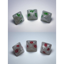 Fischkrieg Würfelset Weiß Marmoriert TIE-Wing