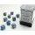Chessex: Blue-Steel w/white Gemini™ 12mm d6 with pips Dice Blocks™ (36 Dice)