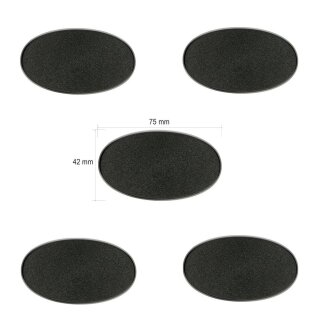 Citadel-Ovalbases 75 mm x 42 mm 5 Stück (Mailorder)
