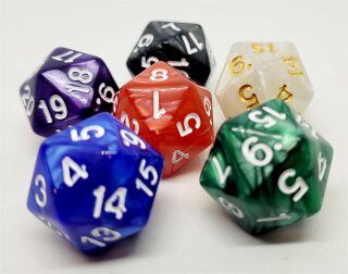 Würfelset: Spindown D20 (6)