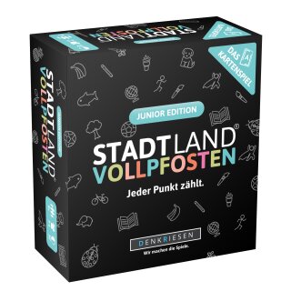 STADT LAND VOLLPFOSTEN: Das Kartenspiel - Junior Edition