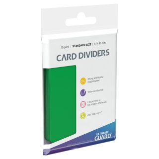 Ultimate Guard Card Dividers Standard Size Green