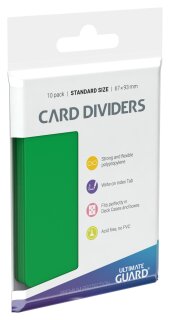 Ultimate Guard Card Dividers Standard Size Green