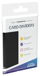 Ultimate Guard Card Dividers Standard Size Black