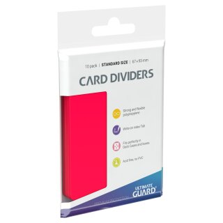 Ultimate Guard Card Dividers Standard Size Red