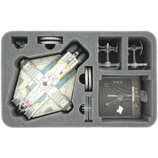 Half-Size Schaumstoffeinlage für Star Wars X-WING Ghost, Raumschiffe und Zubehör