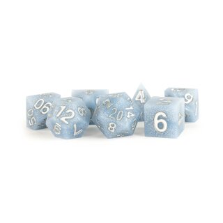 16mm Sharp Edge Silicone Rubber Poly Dice Set Glacial Debris