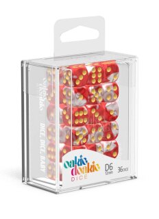 Oakie Doakie Dice W6 Würfel 12 mm Gemidice - Red Sky (36)