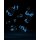 Oakie Doakie Dice W6 Würfel 12 mm Glow in the Dark - Deep Ocean (36)