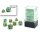 Marble Mini-Polyhedral Green/dark green 7-Die Set