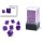 Borealis® Mini-Polyhedral Royal Purple/gold Luminary™7-Die Set