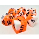 Würfelset Racing: Orange/White (7)