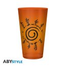 NARUTO SHIPPUDEN - Large Glass - 400ml - Konoha & Seal