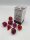 Chessex: Gemini® Polyhedral Translucent Red-Violet/gold 7-Die Set