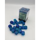 Chessex: Gemini® 12mm d6 Blue-Blue/light blue...