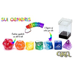 Sui Generis Dice Rainbow Set (7 Dice)