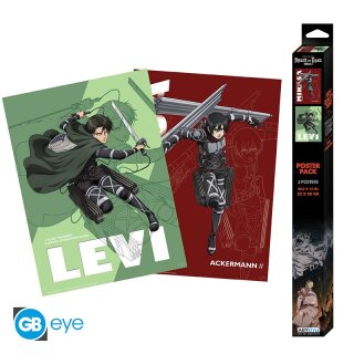 ATTACK ON TITAN - Set 2 Chibi Posters - Set 1 (52x38)