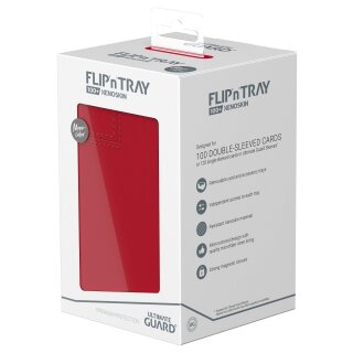 Ultimate Guard: FlipnTray 100+ XenoSkin Monocolor Rot