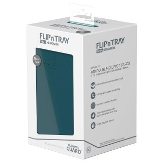 Ultimate Guard: FlipnTray 100+ XenoSkin Monocolor Petrolblau