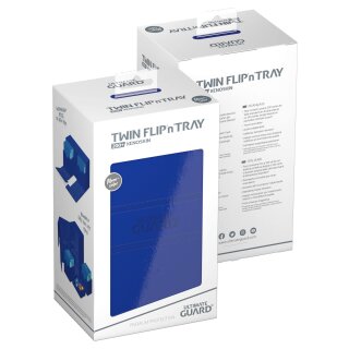 Ultimate Guard: Twin FlipnTray 200+ XenoSkin Monocolor Blau
