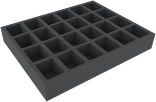 Full-Size Schaumstoffeinlage mit 24 Fächern 50mm hoch
