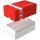 Feldherr Lagerbox TCHS105 - Aufbewahrungsbox für Spiel- und Sammelkarten (Rote Waben)