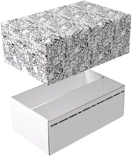 Feldherr Lagerbox TCHS105 - Aufbewahrungsbox für Spiel- und Sammelkarten (Katzen)