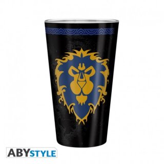 WORLD OF WARCRAFT - Large Glass - 400ml - Alliance