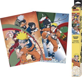 NARUTO - Set 2 Chibi Posters - Team 7 (52x38)
