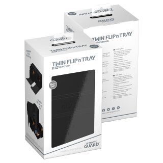 Ultimate Guard Twin FlipnTray 200+ XenoSkin Monocolor Schwarz
